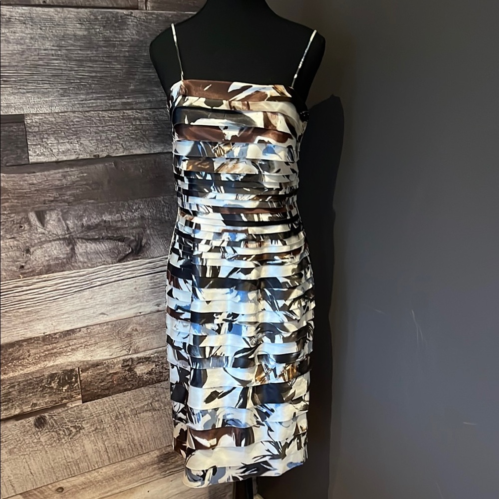 Elegant Multicolor Patterned Dress